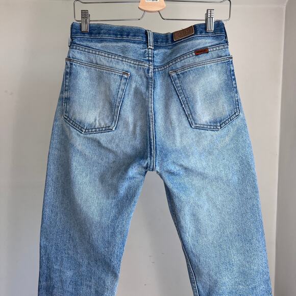 Vintage Wrangler Faded Straight Leg Jeans Worn Distressed Size 30 Made in USA - Picture 6 of 9